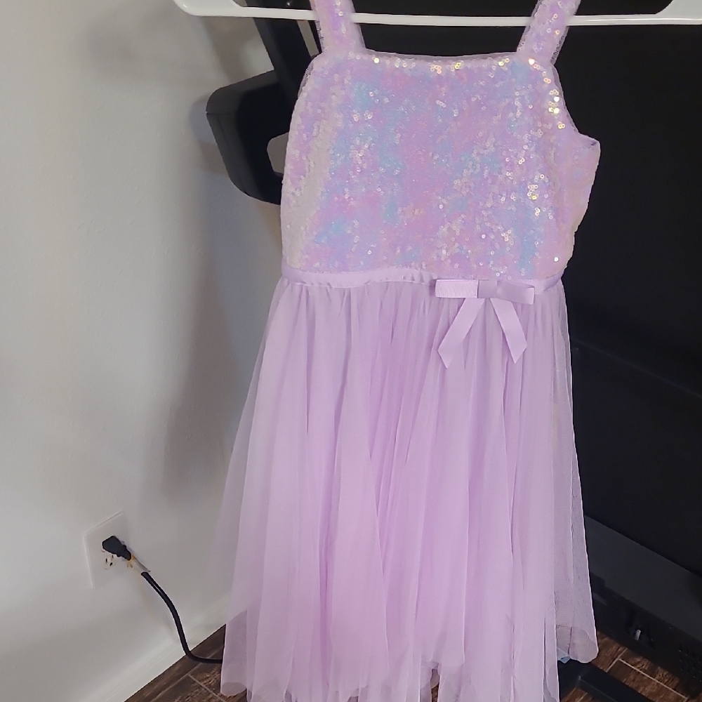 Zunie Lavender Sequin Kids Dance Costume